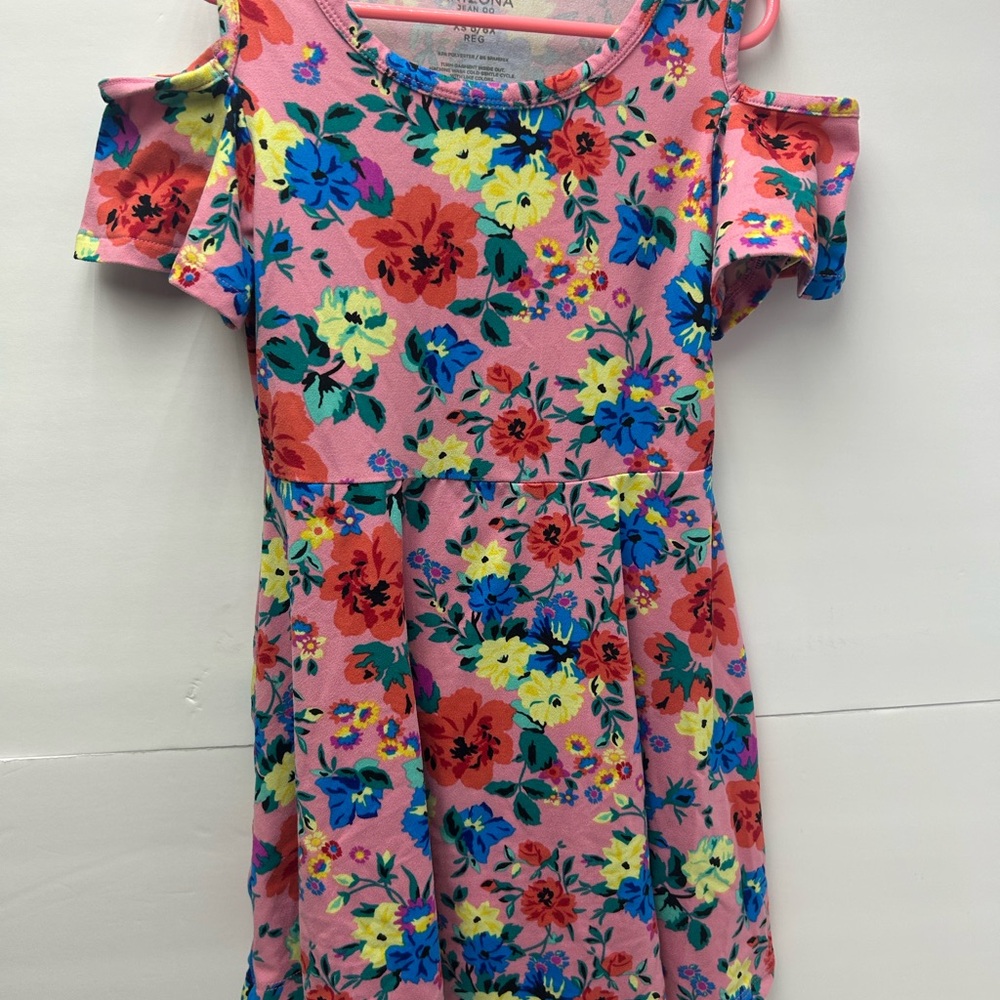 Arizona Jean Company Pink and Blue Cut Out Fitted Sundress